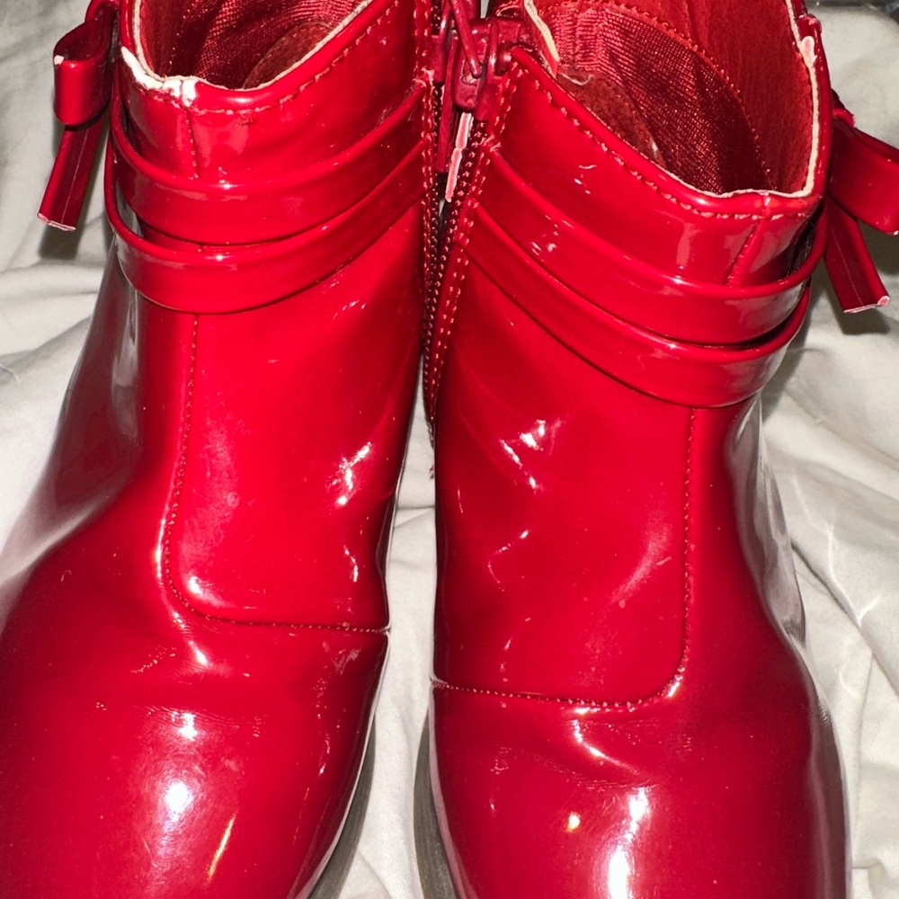 Gymboree Red Patent Ankle Boots Toddler Girls